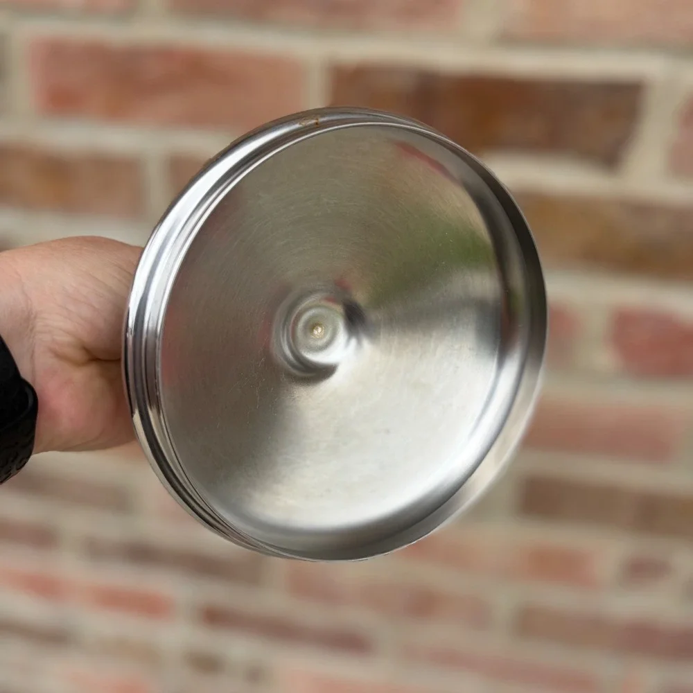 Revere Ware Replacement Lid Stainless Steel 5.5 Inch Pot Pan Cover Black Knob